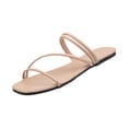 thumbnail image 1 of Summer Sandals for Women 2026 - Memory Foam Insole Beach Flip Flops Non Lightweight Double Strap Womens Sandals, 1 of 4