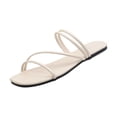 thumbnail image 1 of Summer Sandals for Women 2026 - Memory Foam Insole Beach Flip Flops Non Lightweight Double Strap Womens Sandals, 1 of 4
