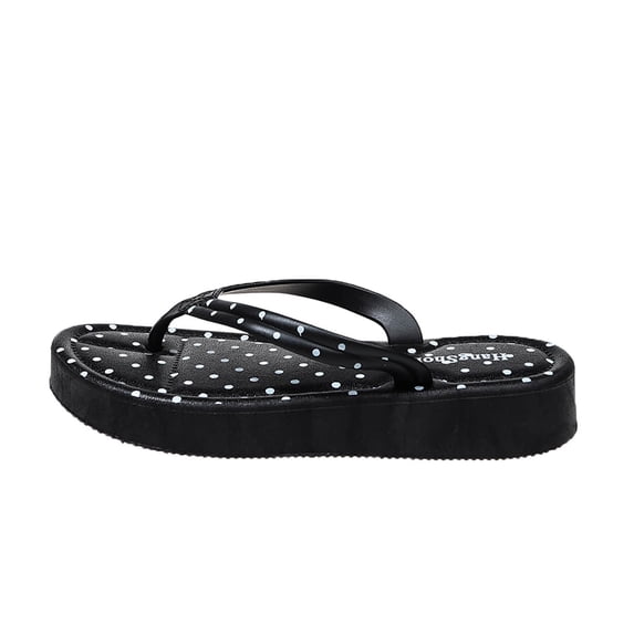 Summer Sandals for Women Fashionable Casual Outer Wear Versatile With Comfortable Polka Flat Slippers