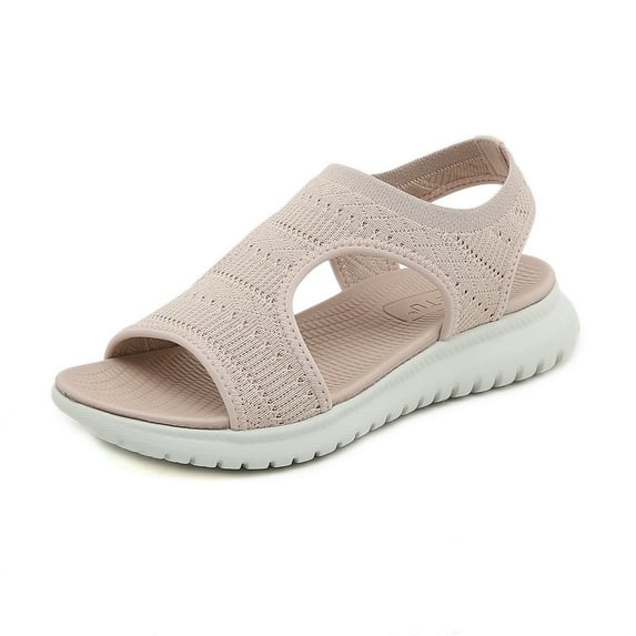 Summer Sandals for Women Simple Lightweight Sporty Wedge Heels Comfort Plus Size