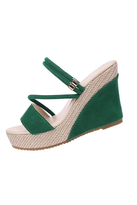 Summer Sandals for Women Versatile Two-Way Breathable Wedge Heel Comfortable Sandals