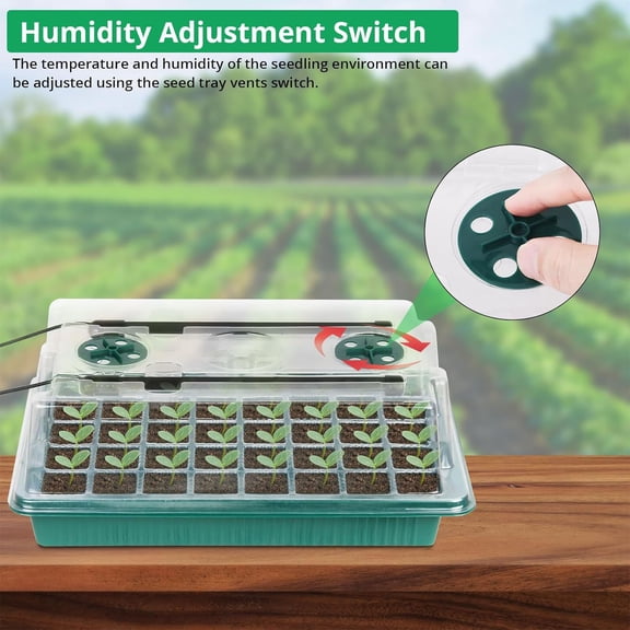 Summer Saving! BUTASY Plant Light LED Light for Tray with Breathable 8 LED Beads Lamp Light No Tray for Indoor Gardening