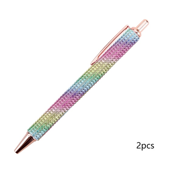 Summer Saving!Back_to_School Saving!School_Supplies!Under $1 dollars!Gel Pens, Press The Bag Drill Pen Female Exclusive Collection Pen Business Gift Pen High-end Heavy Touch Pen, Multicolor