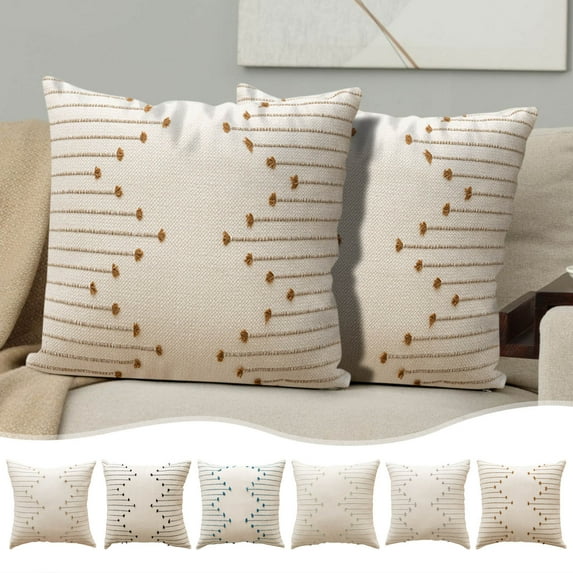 Summer Saving Cleaerance! Decorative Pillows Covers Skegnu 2 Sets Of Decorative Fabric Bohemian Home Decor Cushions 18x18 Inches