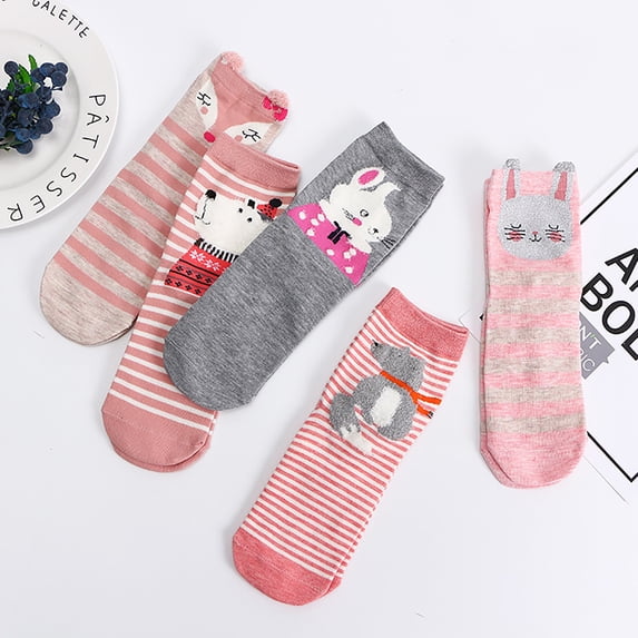 AXXD Ankle Socks For Women,Wotube Ears Cotton Cute And Comfortable Socks