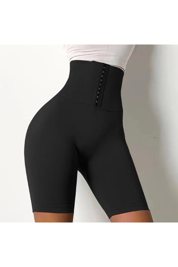 Summer Saving Clearance AXXD Black Shorts for Women Casual Summer Athletic Workout Gym Sweatshorts High Waist Trainer For Corset Cincher Body Shaper Gift for Woman under 10