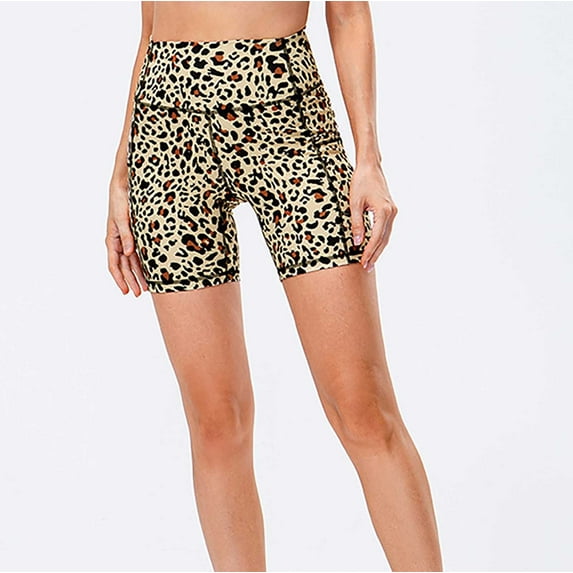 Summer Saving Clearance AXXD Brown Shorts for Women Plus Size Summer Athletic Dress Workout Gym Sweatshorts Sports Shorts Loose Anti-peep Quick-drying Running Tennis Shorts