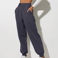 thumbnail image 1 of AXXD Dark Gray Cargo Pants for Women Summer High Waist Workout Hiking Casual Trousers With Pockets Long Pants Mother's Day, 1 of 5