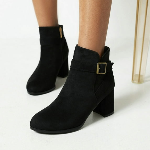 Summer Saving Clearance AXXD High-Heels Mid Mid-Calf Boots,Boots Fall Boots For Women 2024 Over-the-Knee Womens Fall Shoes Comfort Christmas 2024 Teacher Boots For Rollback