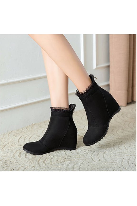Summer Saving Clearance AXXD High-Heels Mid Mid-Calf Boots,Fall Autumn Ladies Knee-High Slouch Riding Boots Rain Boots For Women Walking Shoes Women Daily Boots For Clearence