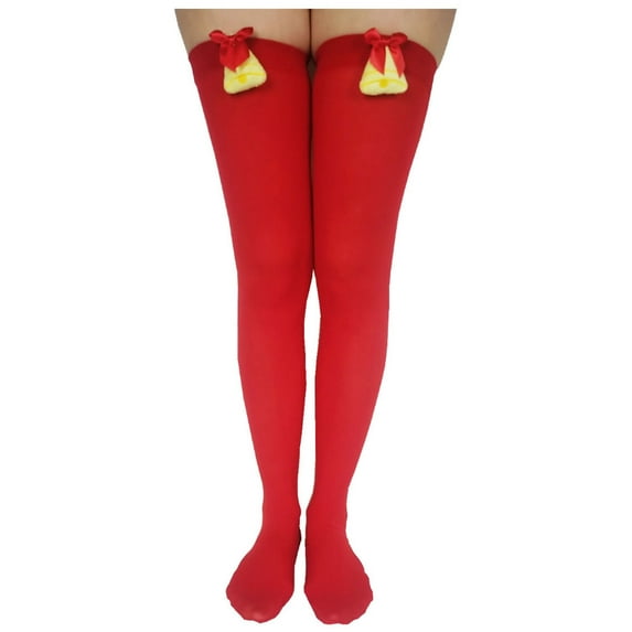 Summer Saving Clearance AXXD Hiking Socks Women,Christmas Long Tube Knee Socks Striped Garter Cute Accessories Christmas Party Socks