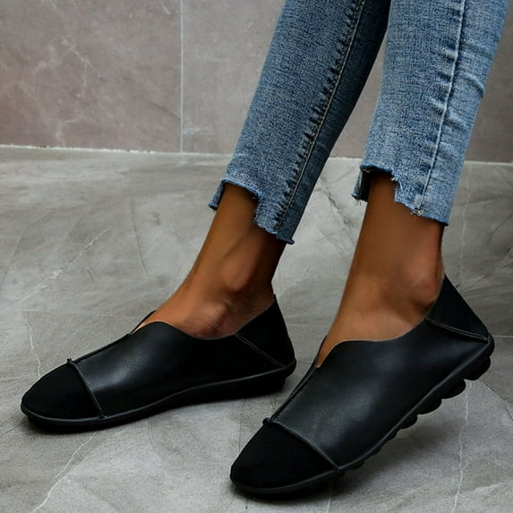 Summer Saving Clearance AXXD Ladies Slouch 1920s Shoes For Women Flats Shoes Hiking Fall Autumn Shock Resistant Outdoor Shoes For Reduced Price