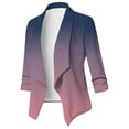 thumbnail image 1 of Summer Saving Clearance AXXD Long Sleeve Print Light Blazer Suit Summer Jackets for Women White Clearance Purple Size 2xl(Us:12), 1 of 4
