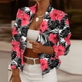 thumbnail image 1 of Summer Saving Clearance AXXD Long Sleeve Solid Print Zipper Fashion Cardigan Women Jackets Clearance Red Size Xl(Us:10), 1 of 9