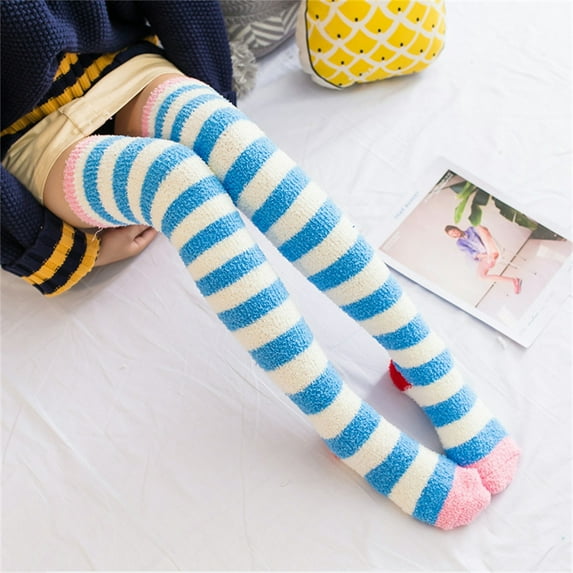 Summer Saving Clearance AXXD Long Socks For Women,Winter Keep Warm Print Socks Knitting Warm Anklets Leggings Socks