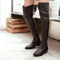 thumbnail image 1 of Summer Saving Clearance AXXD Low-Heeled Knee High Boots Knee High Boots Women Slouch Boots Work Hiking Shoes Women Couples Winter Daily Boots For Rollback, 1 of 4