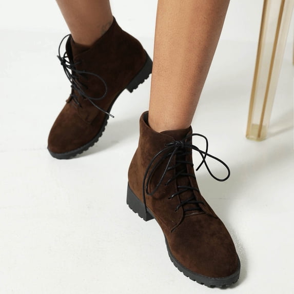 Summer Saving Clearance AXXD Low-Heeled Mid-Calf Boots,winter Mid-Calf Boot Outdoor Women Shoes Fall Boots For Women 2024 Knee-High Slouch Couples Boots For Reduced Price