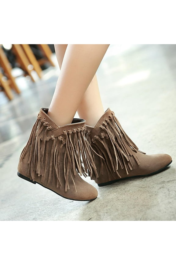 Summer Saving Clearance AXXD Low-heeled Ankle Boots, Ladies Winter Christmas Ankle-High White Shoes For Women Duck Boots Work Knee High Boots Women Shoes For Clearence