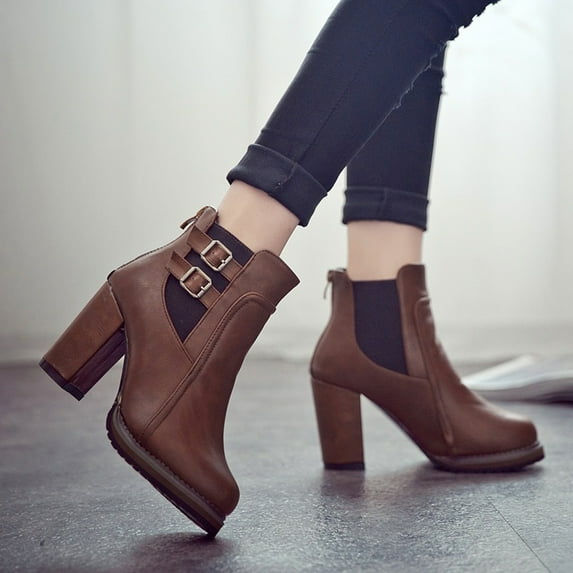 Summer Saving Clearance AXXD Mid-Calf Boots,Comfort 2024 Dress Shoes For Women Knee High Boots Women Packer Boots Christmas For Over-the-Knee Teacher Boots For Reduced Price