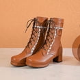 thumbnail image 1 of Summer Saving Clearance AXXD Mid-Calf Boots, Ladies Cowboy Boots For Women 2024 Mid-Calf White Shoes For Women Flat Duck Boots Boots For Clearence, 1 of 9