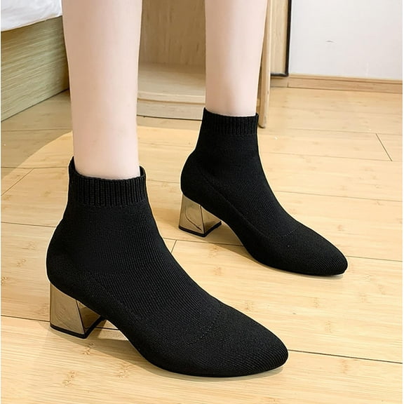 Summer Saving Clearance AXXD Mid-Calf Boots,Medium Womens Running Shoes Cowboy Boots For Women Ankle Boots Mid-Calf Fall&Winter Women Shoes For Clearence