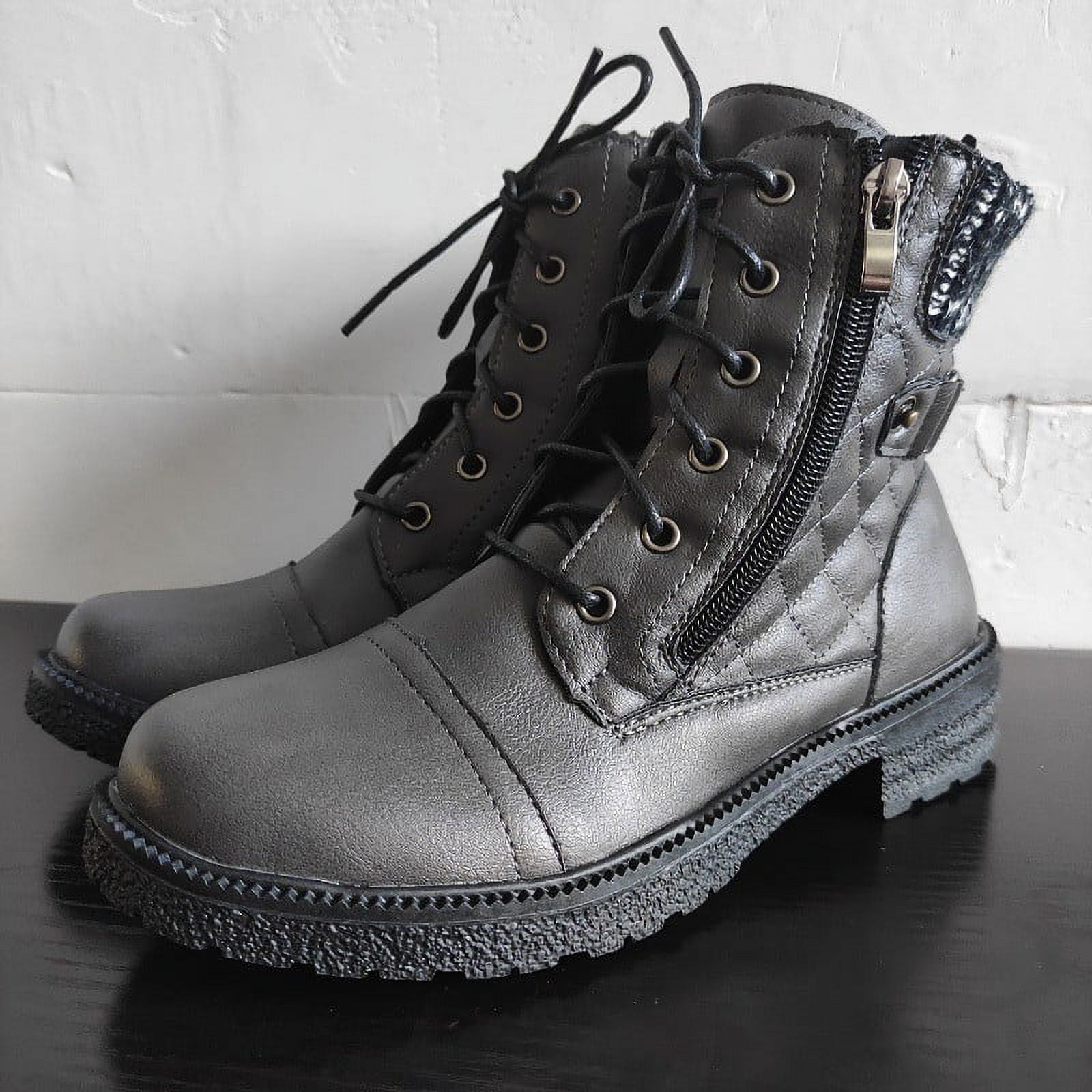 Summer Saving Clearance AXXD Mid-Calf Boots,Mid-Calf Daily Flat Ankle Boots Running Shoes Womens 2024 Wide Mid-Calf Boots For Women Mom Women Shoes For Clearence
