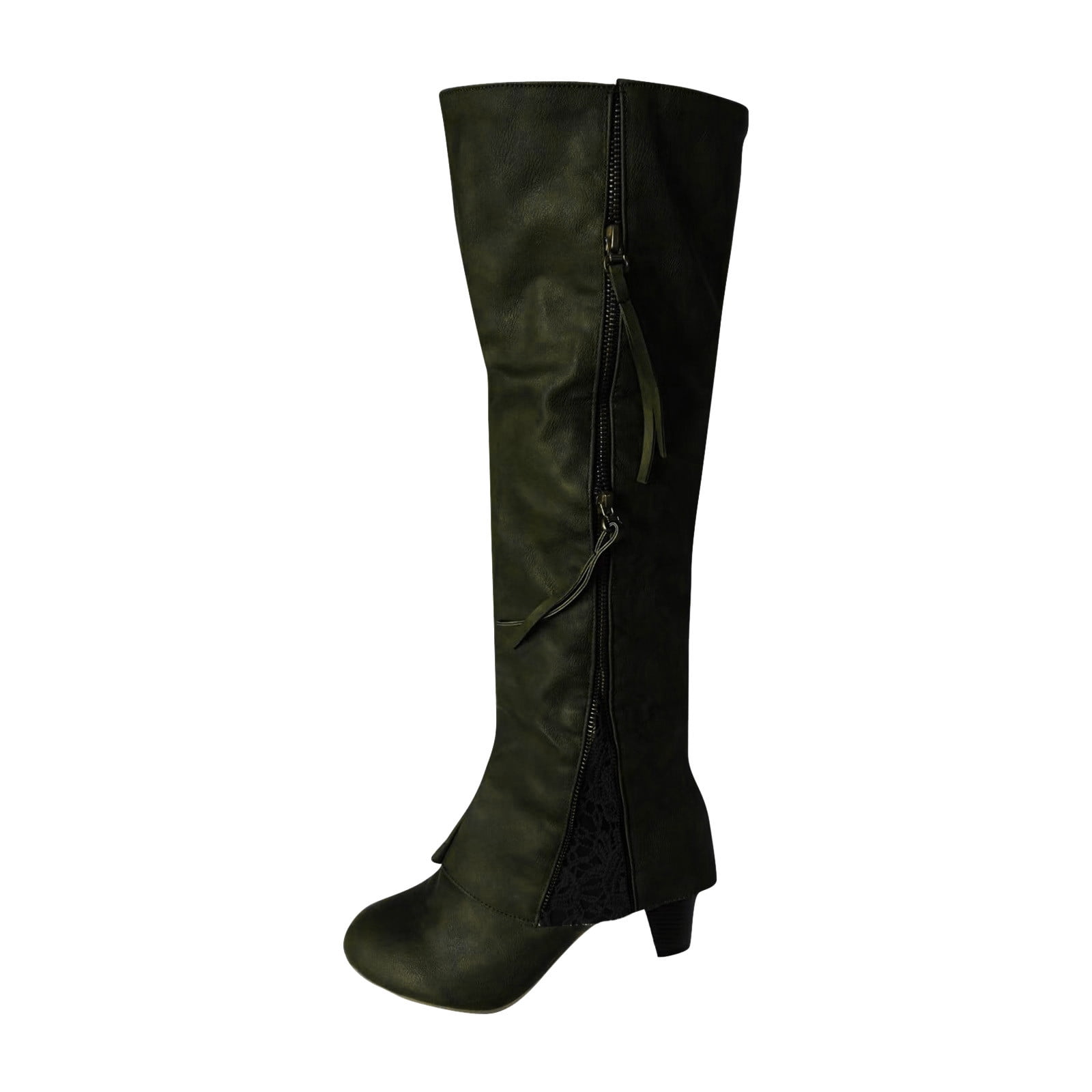 Summer Saving Clearance AXXD Mid-Calf Boots,Snow Boots Cowboy Boots For Women Christmas Steel Toe Shoes For Women Comfort 2024 Over-the-Knee Boots For Clearence