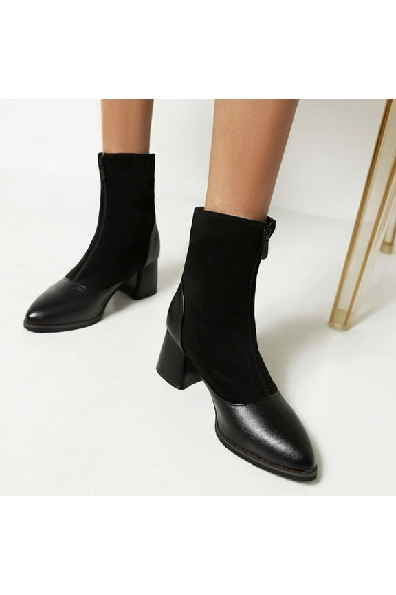 Summer Saving Clearance AXXD Mid-Calf Boots,Teacher Womens Winter Boots Outdoor Medium Mid-Calf Logger Boots Fall&Winter White Shoes For Women Boots For Clearence