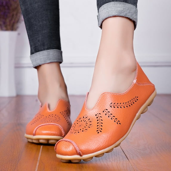 Summer Saving Clearance AXXD Prom Homecoming Walking Shoes For Women Flat Breathable Flats Shoes Mom Go Walk 2024 Shoes For Reduced Price