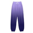 thumbnail image 1 of Summer Saving Clearance AXXD Purple Pants for Women Clearance $5 Summer High Waist Workout Casual Loose Sports Sweatpants Ankle Banded Trousers Gradient Pants Mother's Day, 1 of 3