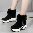 thumbnail image 1 of Summer Saving Clearance AXXD Snow Boots Christmas For Slouch Knee-High Boots Fall Autumn Work Shoes Women Knee-High Couples Ankle Boots For Women Shoes For Rollback, 1 of 9