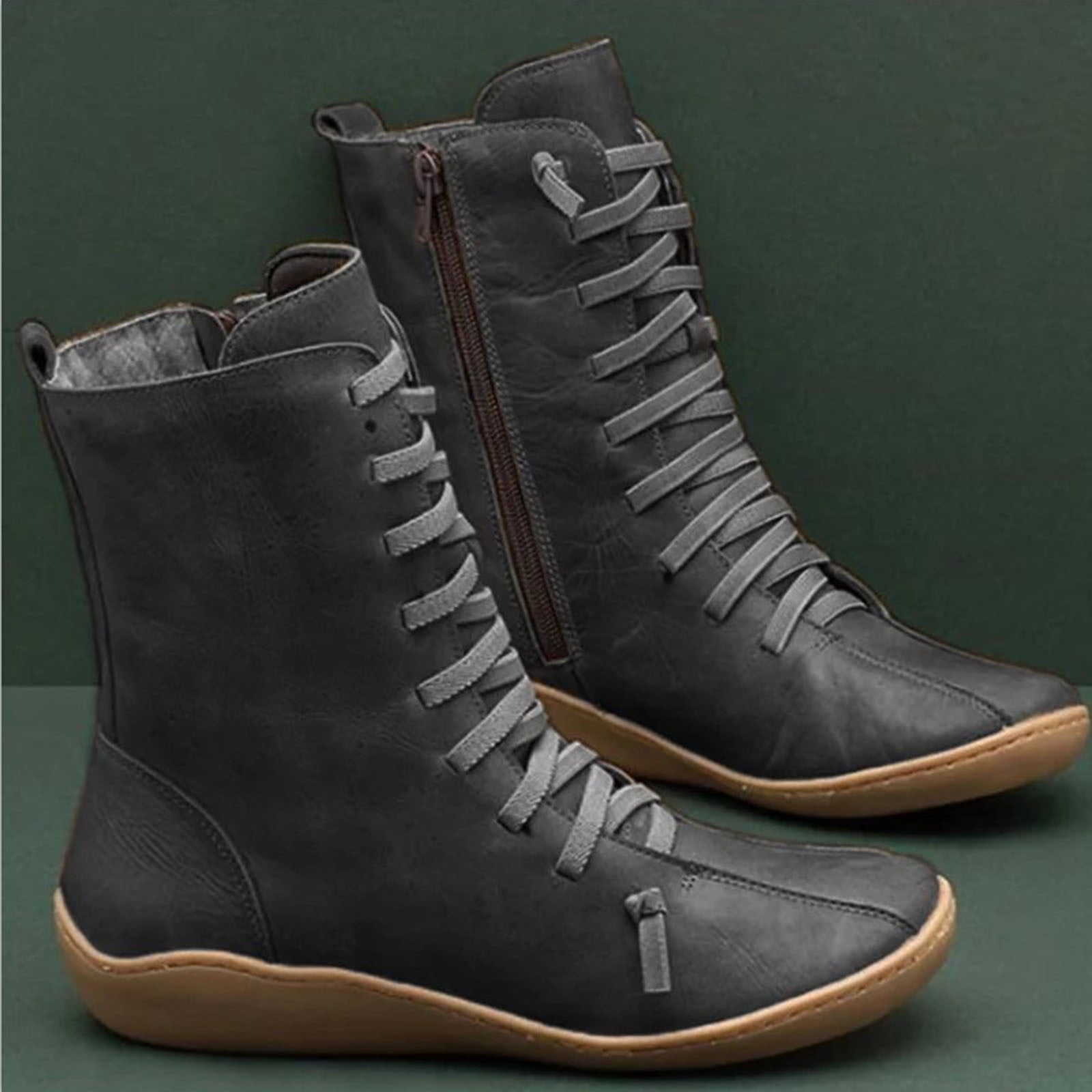 Summer Saving Clearance AXXD Wedges Shoes,Hiking & Hunting Boots Medium Boots For Women Mid-Calf Fall&Winter Womens Shoes Dressy Casual Boots For Clearence