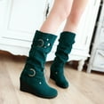 thumbnail image 1 of Summer Saving Clearance AXXD Wedges Shoes,Mom Soft Womens Boots Womens Shoes Dressy Casual Over-the-Knee Riding Boots Autumn&Winter Boots For Reduced Price, 1 of 5