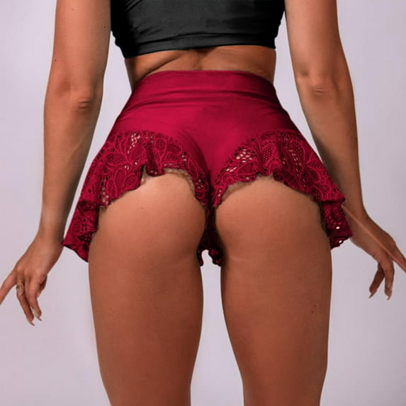 Summer Saving Clearance AXXD Wine Shorts for Women Casual Summer Clearance Sexy Summer Shorts Hot Pants Running Stretch Sports Shorts Yoga Pants Womens New Arrivals