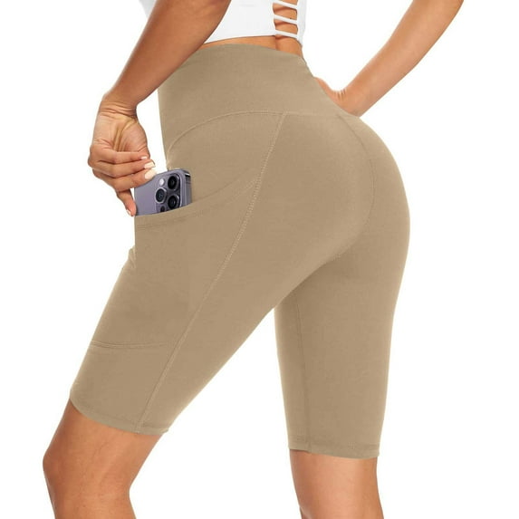 Summer Saving Clearance AXXD Woman Bermuda Shorts Athletic Pocket Sport Leggings High Waisted Yoga Workout Exercise For Casual Summer Spring Photo-Ready Outfits
