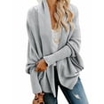 thumbnail image 1 of Summer Saving Clearance AXXD Women Coat Loose Lantern Solid Color Long Sleeve Cardigans Coat Gray Size S(Us:4), 1 of 8