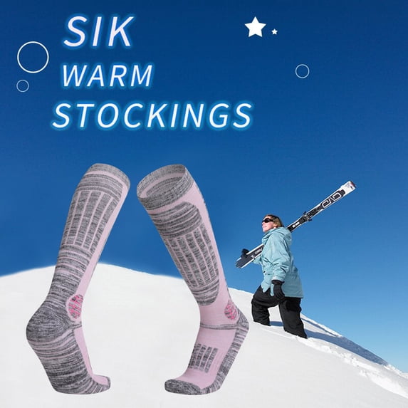 Summer Saving Clearance AXXD Women Socks,Ski Outdoor Sports Thickened Climbing Long Tube Sweat Absorbing Warm At The Bottom Of The Towel Socks
