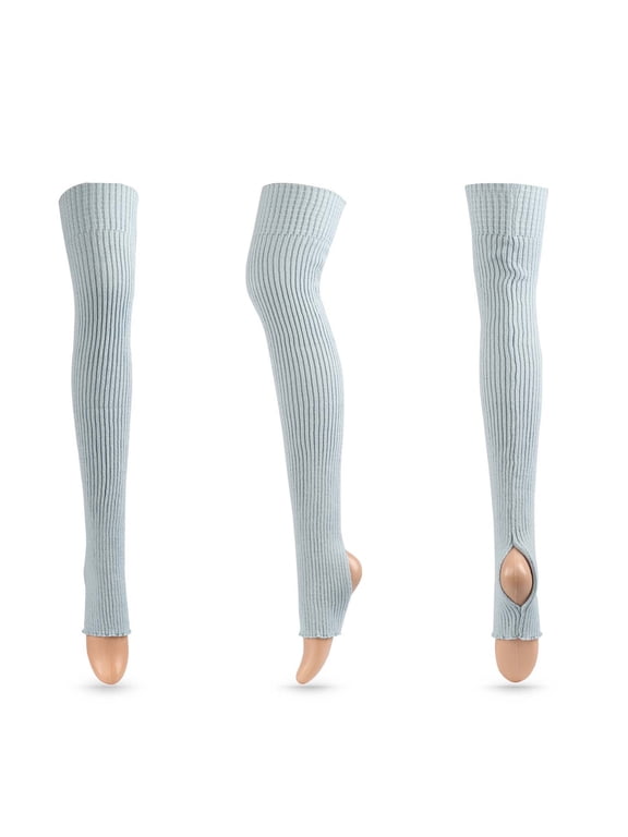 Summer Saving Clearance AXXD Womens Crew Socks,Fall Winter Pure Color Yoga Warm Wool Leg Warmers With Extended Knees And Feet Piled Socks