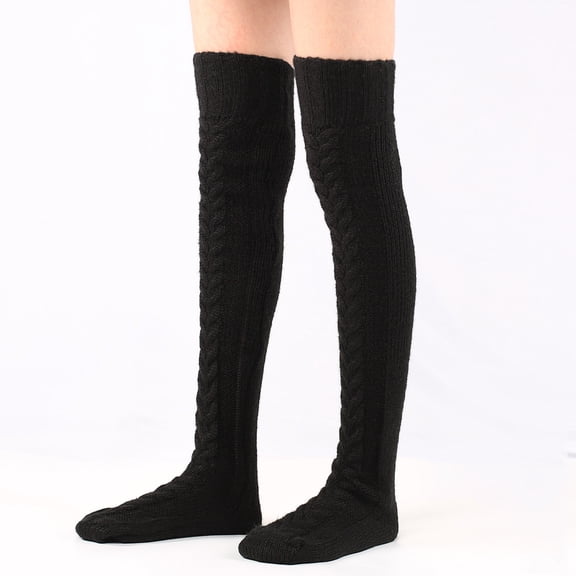 Summer Saving Clearance AXXD Womens Socks, Knitted Knee Length Lengthened Floor Stockings Wool Pile Stockings Socks