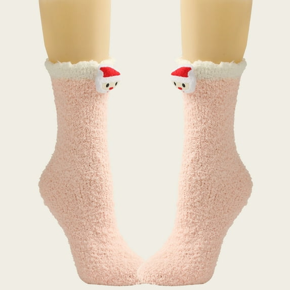 Summer Saving Clearance AXXD Womens Socks Size 7-9,Christmas Medium Tube Knee Striped Garter Cute Accessories Christmas Party Socks