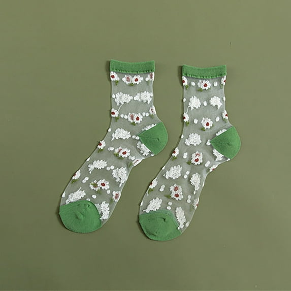 Summer Saving Clearance AXXD Womens Winter Socks,Fashion Mesh Ladies Breathability Patchwork Thin Women鈥橲 Stockings Socks