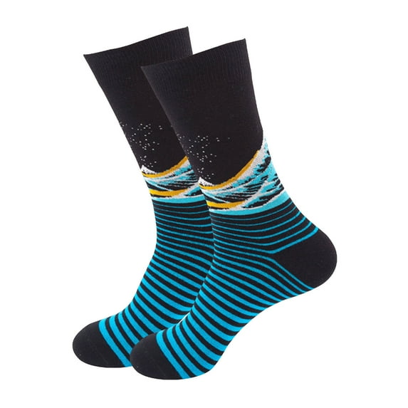 Summer Saving Clearance AXXD Wool Socks For Women,Mens Unisex Gifts Printed Casual Winter Warm Cotton Knit Soft Long Socks