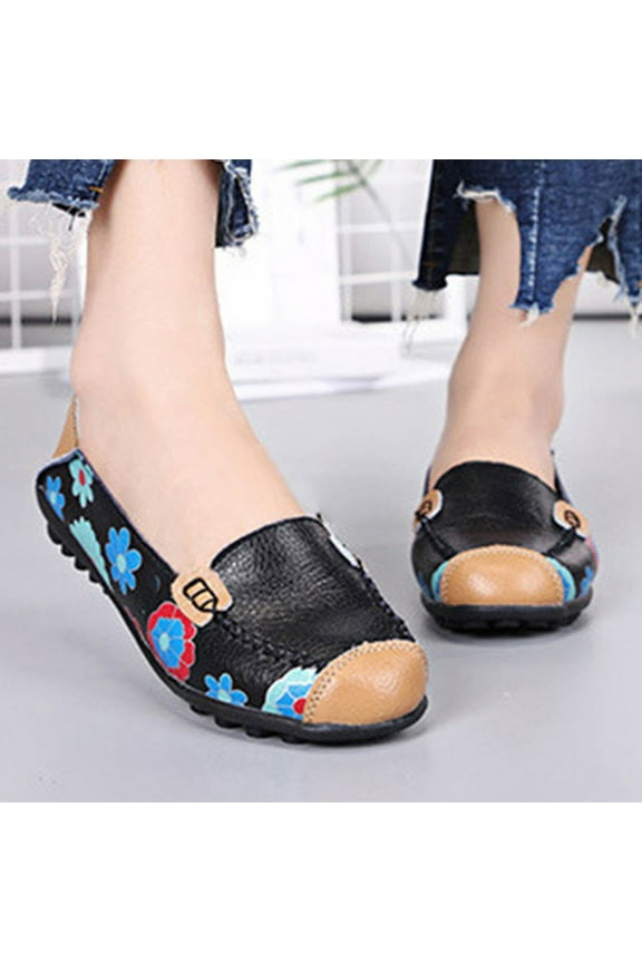 Summer Saving AXXD Work Ladies Prom Homecoming Breathable 2024 Cinderella Shoes Flat Flats Shoes Shoes For Clearence