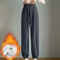 thumbnail image 1 of Summer Saving Clearance AXXD Work Pants Women Dark Gray Fall Velvet Workout Plush Sports Wide Leggings Loose Straight Tube Plus Size Long Pants Valentine's Day, 1 of 6