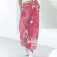 thumbnail image 1 of Summer Saving Clearance AXXD Work Pants Women Pink Spring High Waist Workout Casual Loose Sports Sweatpants Ankle Banded Trousers Gradient Pants Valentine's Day, 1 of 5