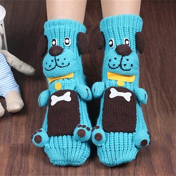 Summer Saving Clearance AXXD Workout Socks Women,Christmas Sleep Lovely Floor Three-Dimensional Wool Thickened Warm In Winter Socks