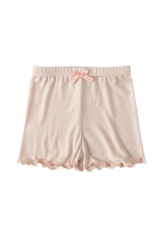 Girls Leggings, Shorts for Girls, Children Summer Leggings Shorts Girls Solid Elastic Waist Bow Short Pants Medium-sized Children's Outerwear Pants