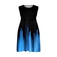thumbnail image 1 of Ashirexll Summer Dresses for Teens, Girls Dresses Size 10-12, Fashion Gradient Color Children's Round Neck Sleeveless Dress with Pockets for Girls 3-14, 1 of 7