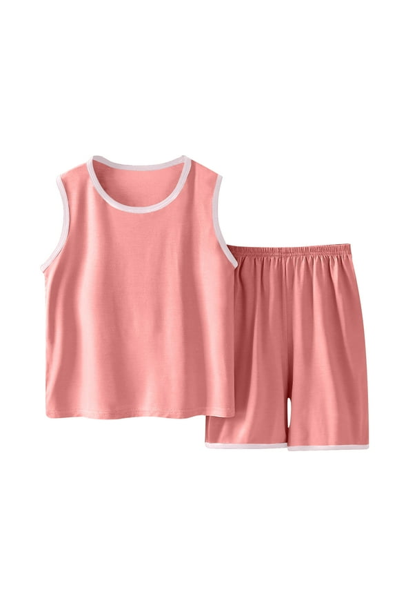 Girls Summer Outfits, Girls Summer Sets, Girls and Boys Clothing Sets Piece Short Sleeve T Shirt and Pant Sets Girl Boy Outfits for Kids Size