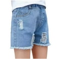 thumbnail image 1 of Ashirexll Kids Shorts, Girls Shorts, Fashion Girls' Jeans Short Pants Children's Jeans Short Pants Casual Outerwear Pants, 1 of 7